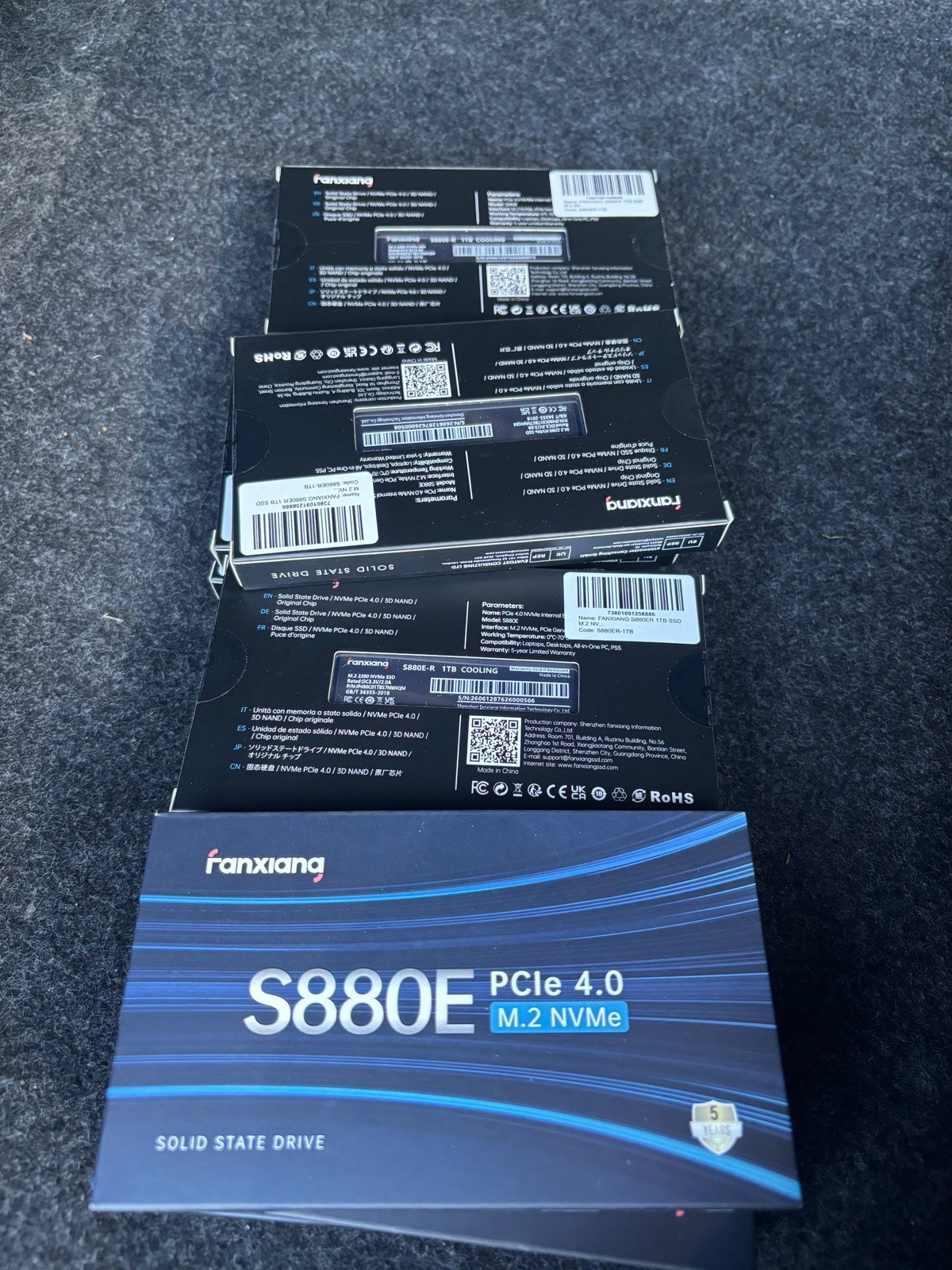 Fanxiang 1TB SSD M.2 NVME SSD 7300MB/s PCIe4.0 Solid State Drive LOT Fanxiang 1TB SSD M.2 NVME SSD 7300MB/s PCIe4.0 Solid State Drive LOT