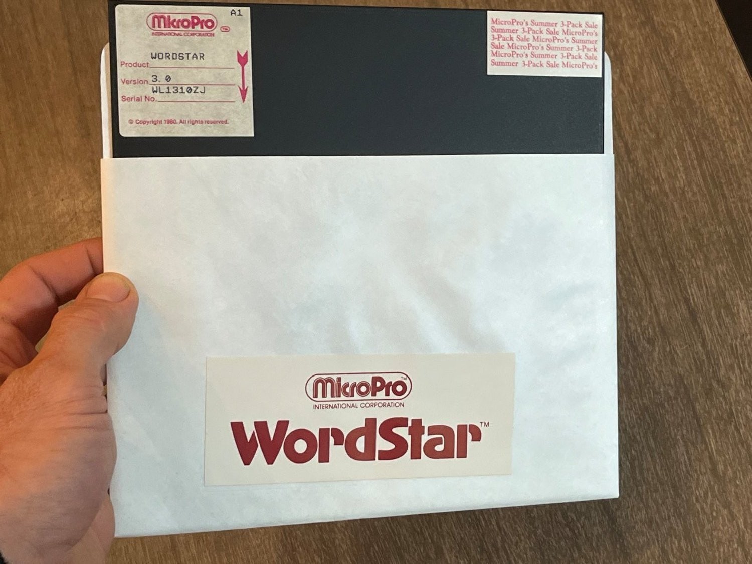 Vintage MicroPro WordStar Version 3.0 8\