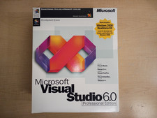 Vintage MS Visual Studio 6.0 Professional Big Box Software - Complete w/ Key picture