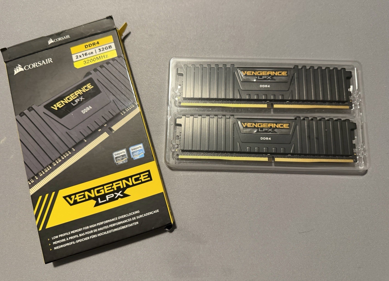 Corsair Vengeance LPX 32GB 2x16GB DDR4-3200 C16 Desktop RAM Black