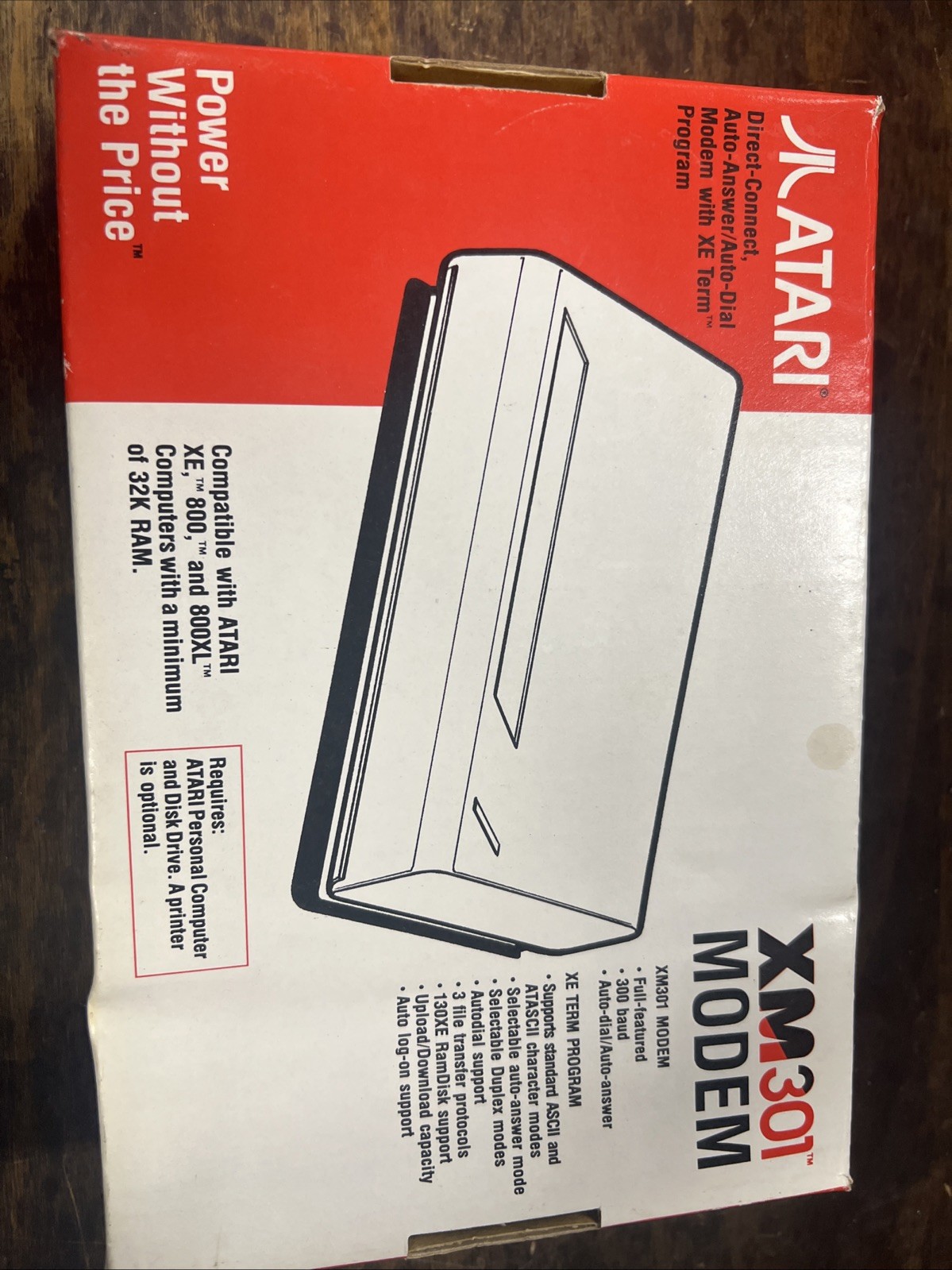 Vintage Atari XM301 Modem W/ Box Untested Vintage Atari XM301 Modem W/ Box Untested