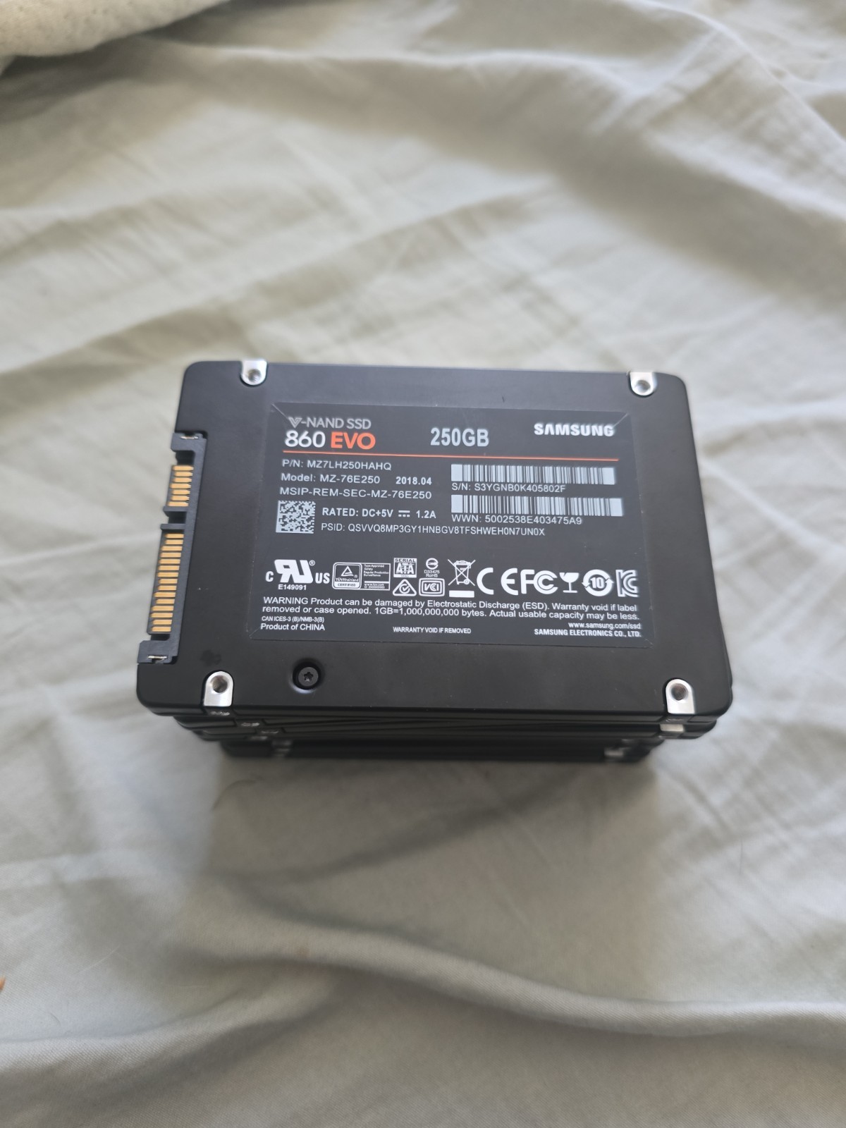 Samsung 860 EVO 250GB, SATA III, 2.5
