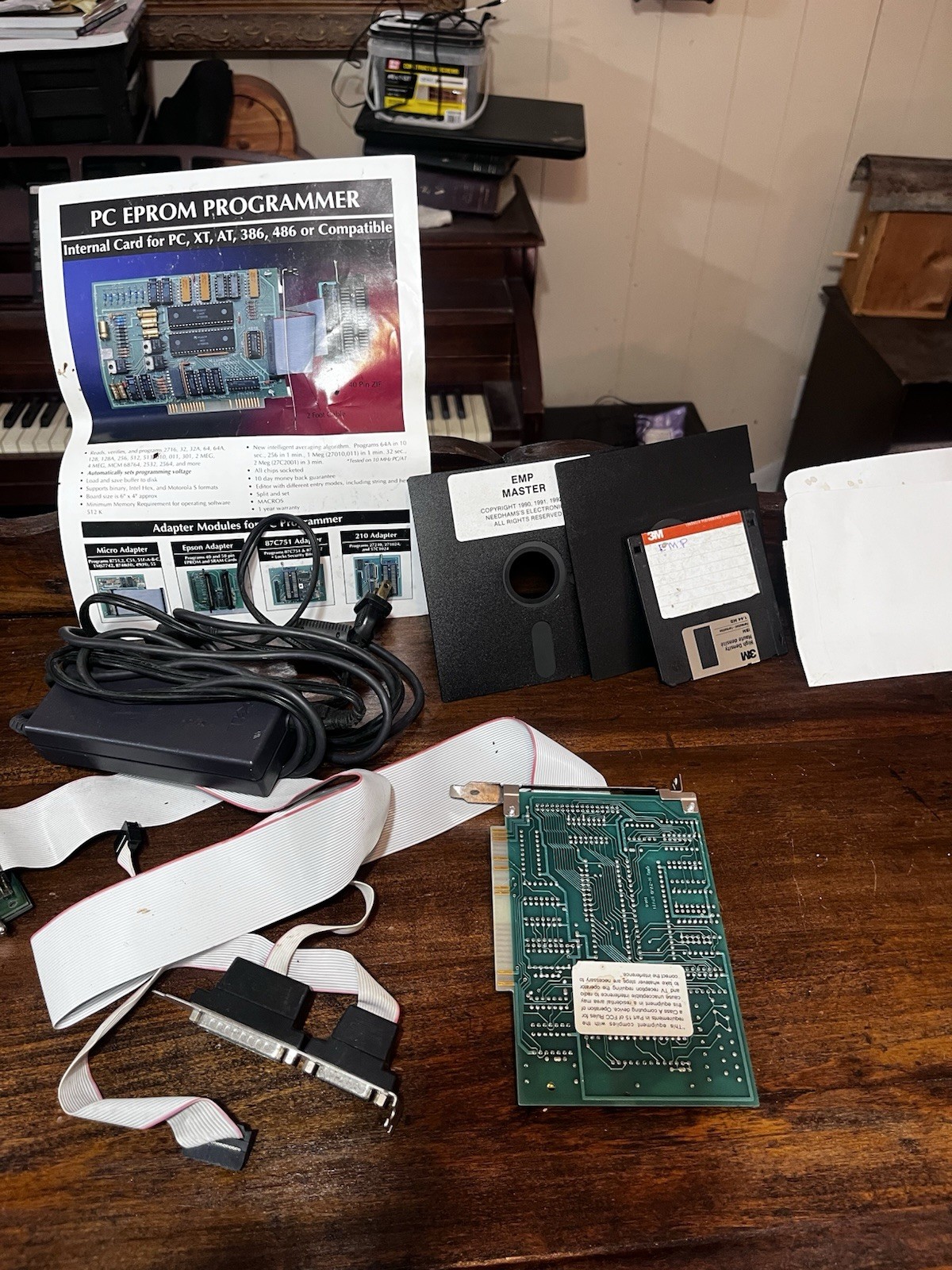 Vintage Needham’s EMP Master EPROM Programmer ISA Card PC XT AT 386 486 ...