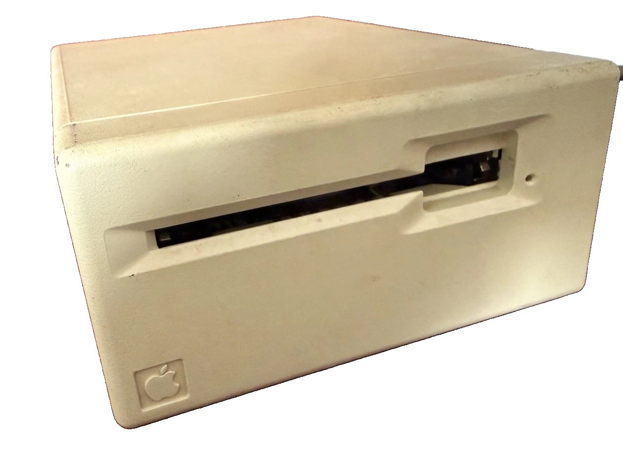 Vintage Apple Macintosh M0130 400K External Floppy Disk Drive Made USA Untested