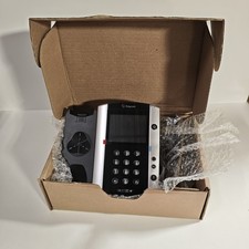 Polycom VVX 501 Desktop VoIP Phone HD Voice PoE 2200-48500-025 Black Silver picture
