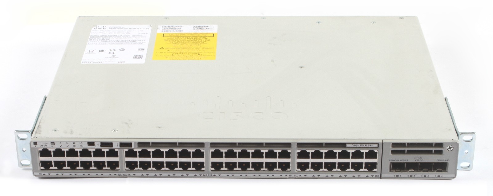 Cisco Catalyst C9200-48P-E 48 Port PoE+ Network Switch + C9200-NM-4G; 6192570