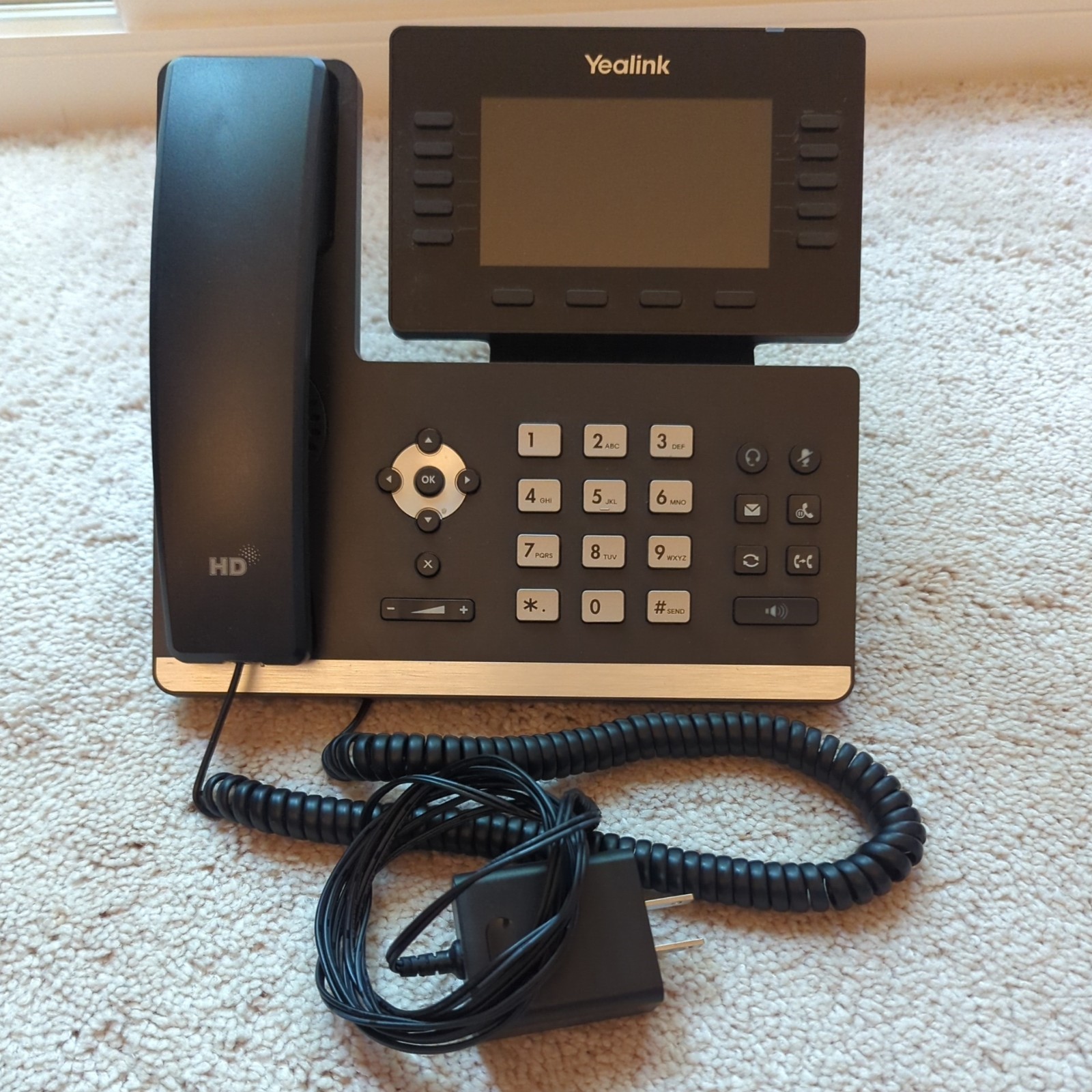 Yealink SIP-T54W 16-Line Color Display Business VoIP Phone Bluetooth Wi-Fi PoE 