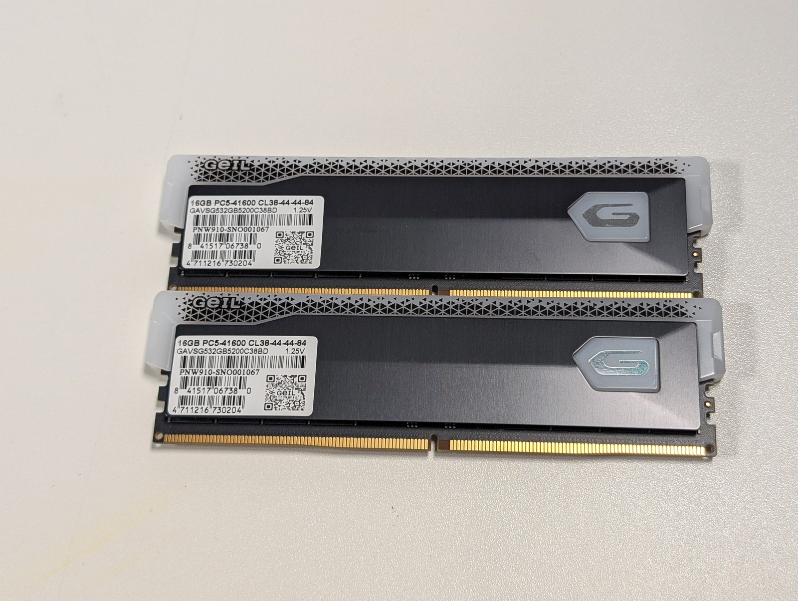 32 GB RAM kit (2 x 16 GB). Original identity: GeIL Orion V RGB 32GB (2 x 16GB) D 32 GB RAM kit (2 x 16 GB). Original identity: GeIL Orion V RGB 32GB (2 x 16GB) D