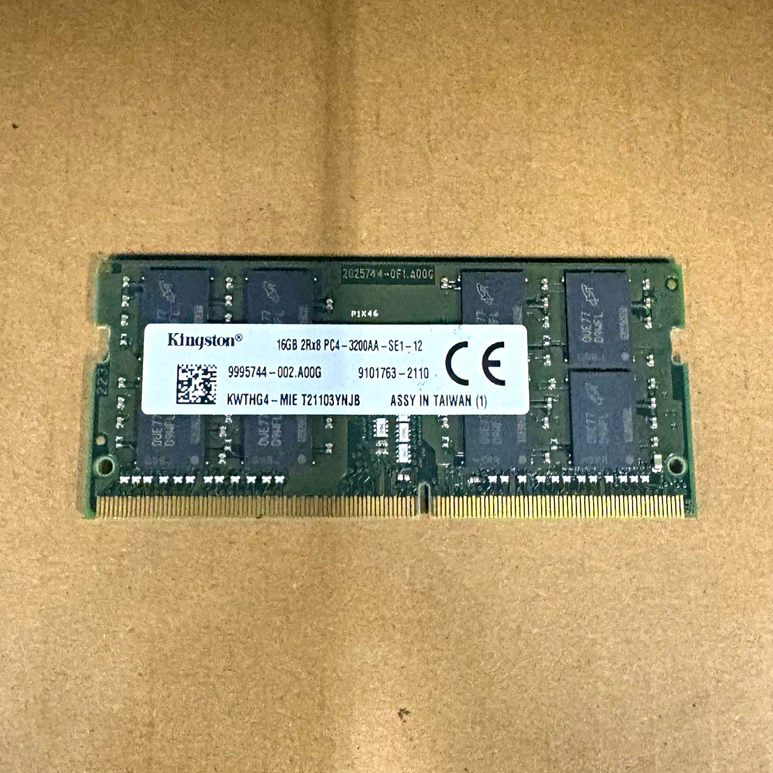 Kingston 16GB (1x16GB) DDR4-3200 PC4-3200AA SO-DIMM ECC 260-Pin - Tested