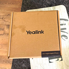Yealink SIP-T44W Gigabit Business VoIP IP Phone Desk Set Black w/ Accessories picture
