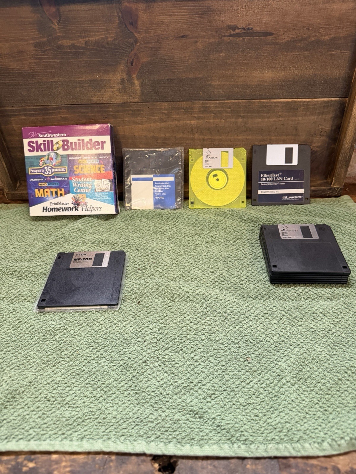 Vintage Floppy Disk Lot 3.5” Software TDK MF-2DD Linksys EtherFast Vintage Floppy Disk Lot 3.5” Software TDK MF-2DD Linksys EtherFast