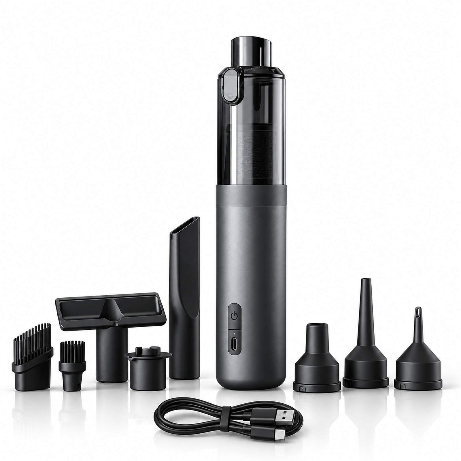 17000Pa Cordless Handheld Car Vacuum Cleaner 4-in-1 Air Duster Blower 100W USB-C 17000Pa Cordless Handheld Car Vacuum Cleaner 4-in-1 Air Duster Blower 100W USB-C