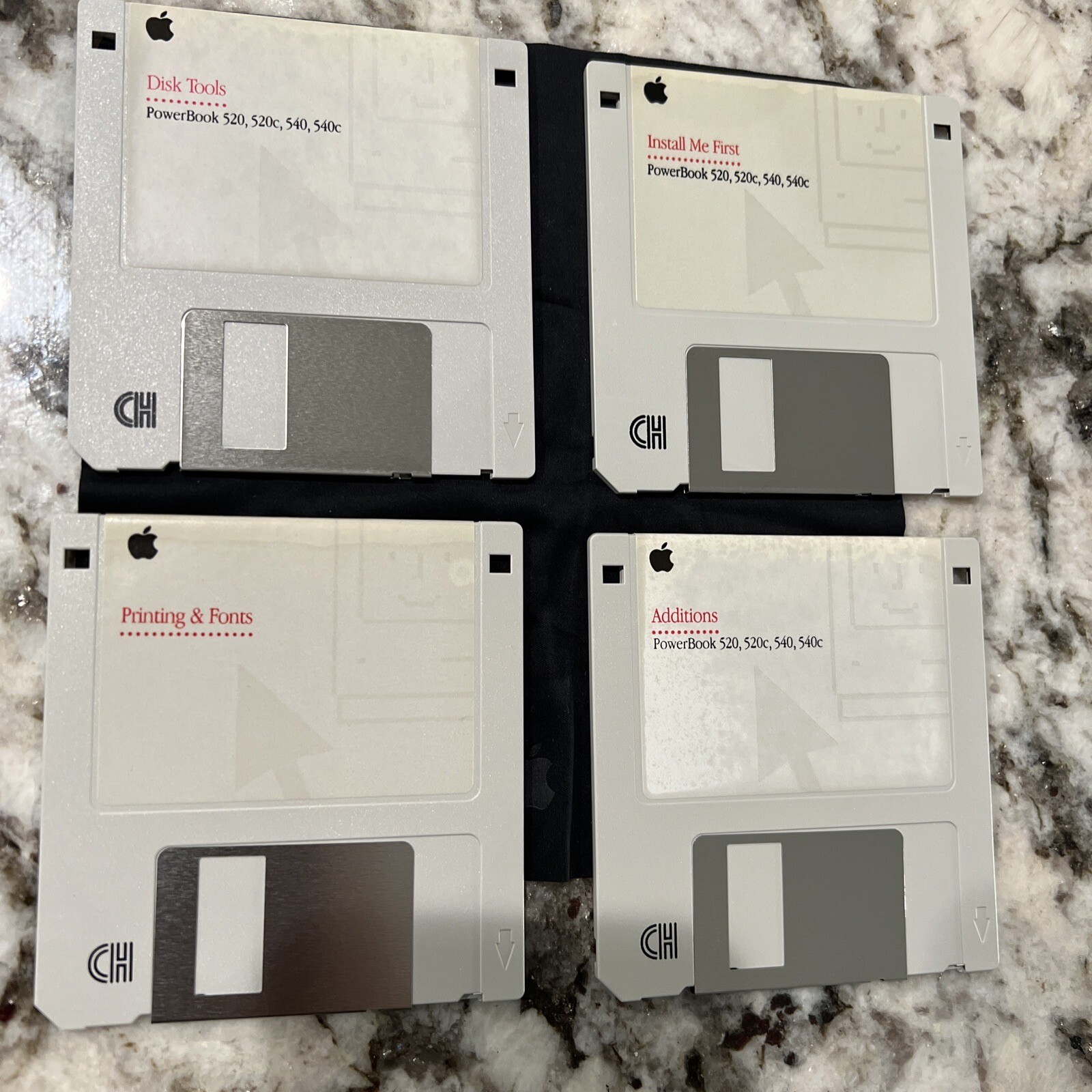 VTG Macintosh Setup Disks -PowerBook 520, 520c, 540, 540c -1983-1994