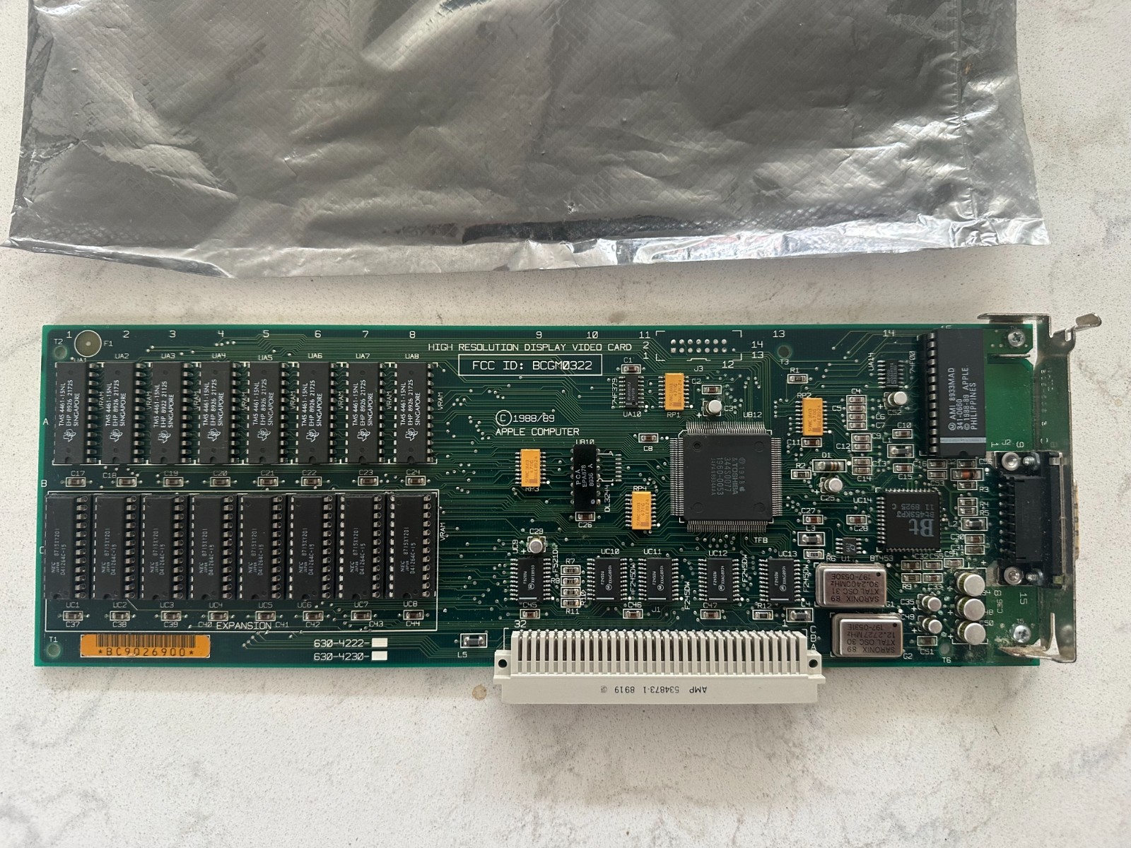 Vintage Apple Macintosh High Resolution Nubus Video Card 820-0185-08