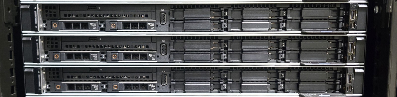 Dell Poweredge R640 Server, 2xXeonSlvr 4116 2.1G, 12C/24T, 96GB Ram, 2x480GB SSD