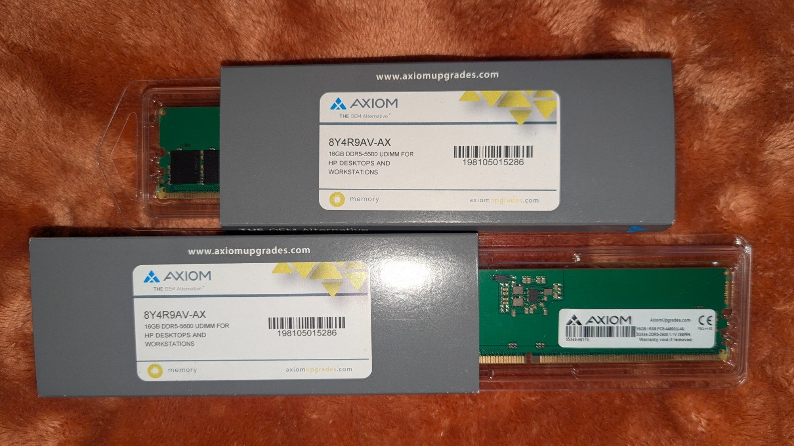 Axiom 32GB (2x16GB) RAM DDR5-5600/PC5-38400 Non-ECC UDIMMs *NEW*