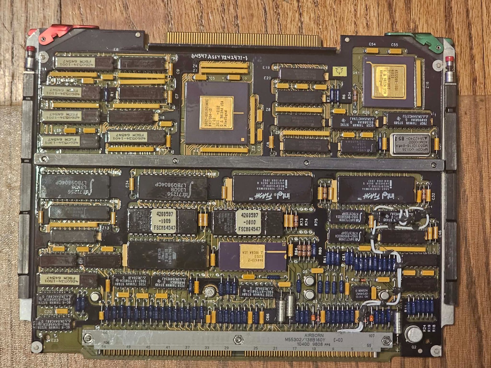 Vintage Military Avionics PCB AlliedSignal 1750A CPU Ceramic Aerospace Board Vintage Military Avionics PCB AlliedSignal 1750A CPU Ceramic Aerospace Board