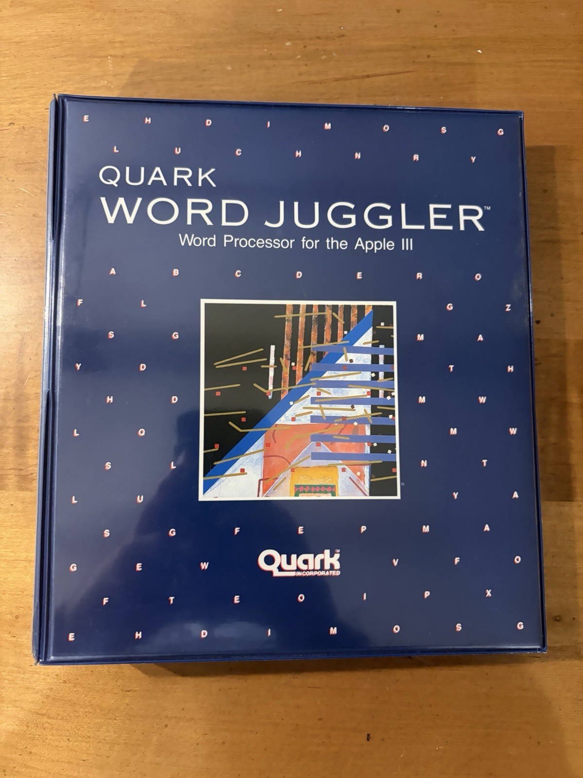 Quark Word Juggler Apple III Vintage Software 5.25 Floppy Disk Binder Manual