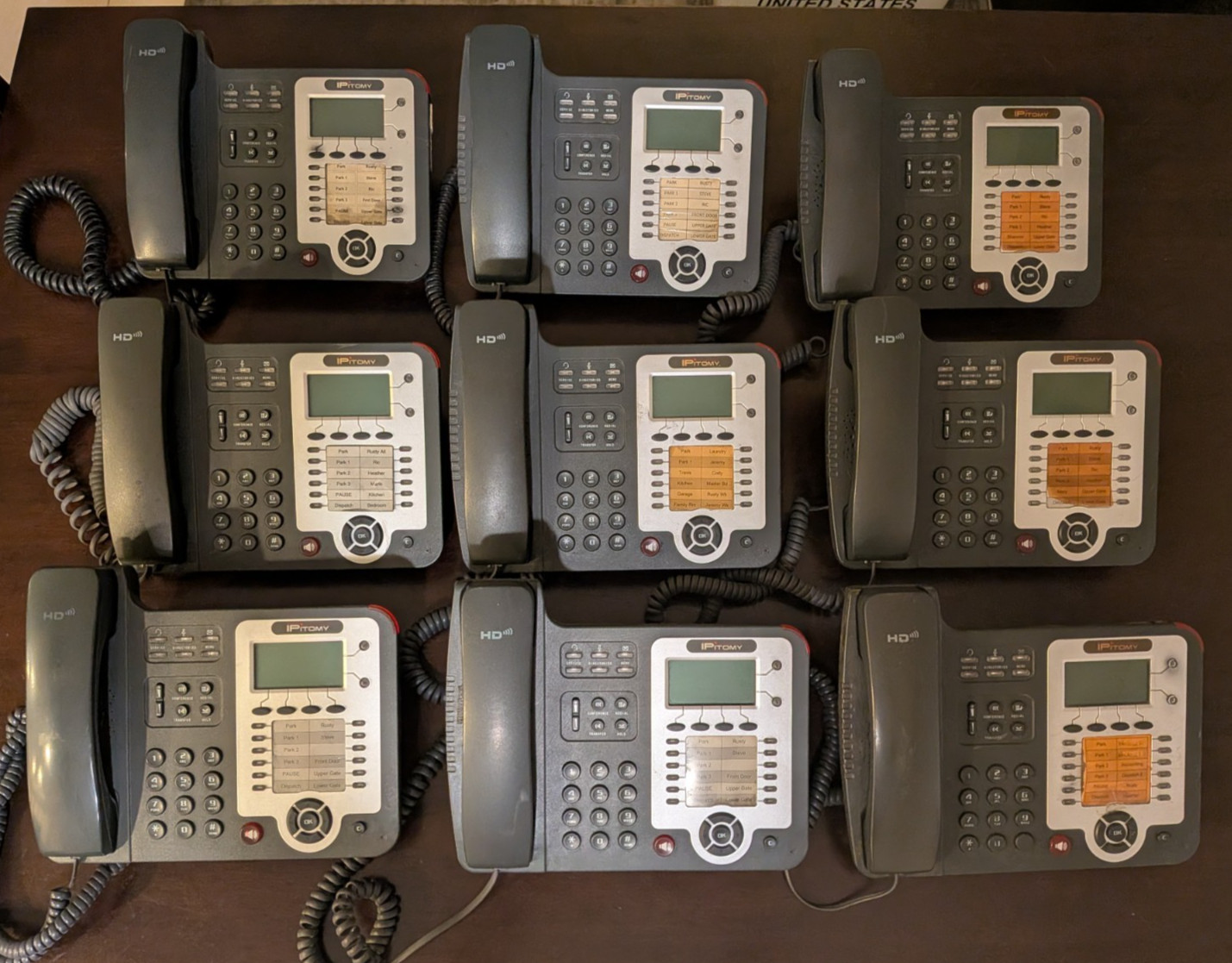 Lot of 9 Used IPitomy IP320-P HD POE Voice Speakerphone 12-Line VoIP Phone Lot of 9 Used IPitomy IP320-P HD POE Voice Speakerphone 12-Line VoIP Phone