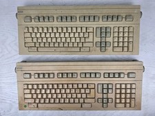 2 Vintage Wang Laboratories Terminal Keyboard Mechanical Retro Clicky Lot PARTS picture