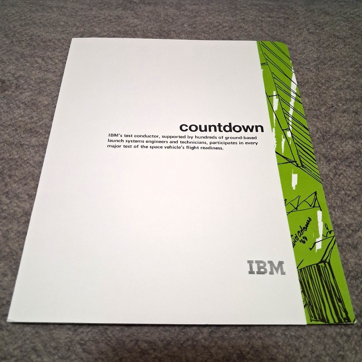IBM Vintage Apollo/Saturn Launch History Brochure Set Countdown Events Cape FL