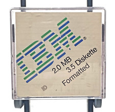 Vintage IBM 3.5 Diskette Storage Case Box Empty 2.0MB PS/2 6404083 picture