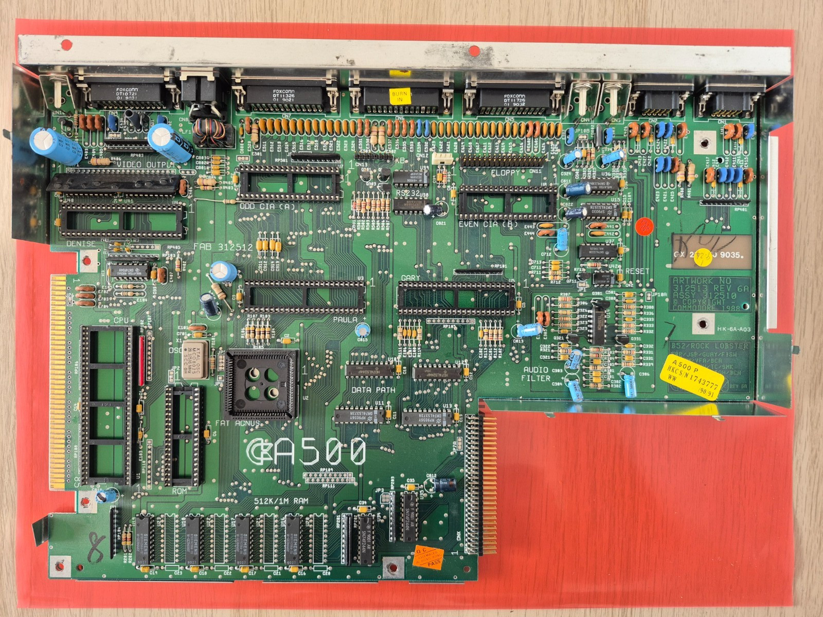 ✅ Motherboard REV 6a ⭐ Commodore Amiga 500 ⭐ Very Good Condition ⚡ ✅ Motherboard REV 6a ⭐ Commodore Amiga 500 ⭐ Very Good Condition ⚡
