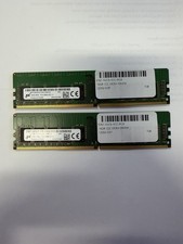 LOT OF 2  Micron 16GB 2Rx8 PC4-2666V-EE1-11 P/N: MTA18ASF2G72AZ-2G6D1ZG picture