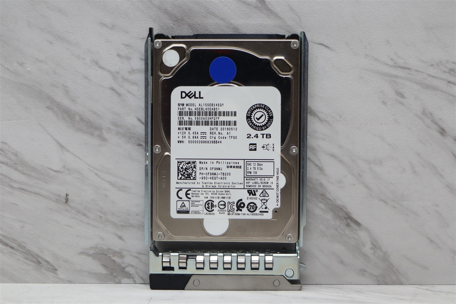 Dell 2.4TB 10K SAS 2.5\