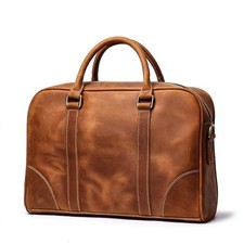 The Bjorn Leather Laptop Bag | Vintage Leather Briefcase picture