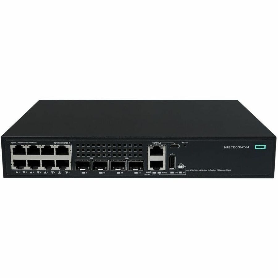 HPE CW 2150 8p 10M/100M/1G 2p SFP 1G 2p SFP+ 1G/10G Switch S6X56AABA HPE CW 2150 8p 10M/100M/1G 2p SFP 1G 2p SFP+ 1G/10G Switch S6X56AABA