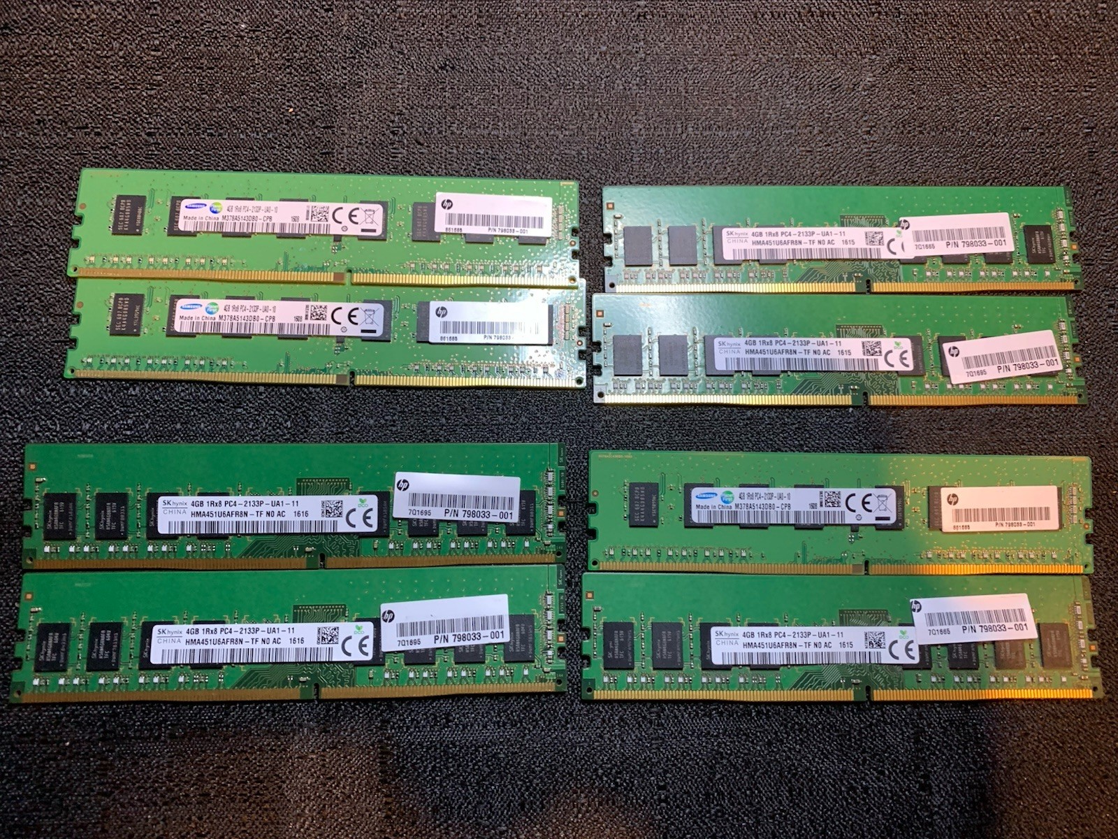 Samsung & SK Hynix 8GB (2x4GB) DDR4-2133 Desktop RAM (Sold As A Pair) Samsung & SK Hynix 8GB (2x4GB) DDR4-2133 Desktop RAM (Sold As A Pair)