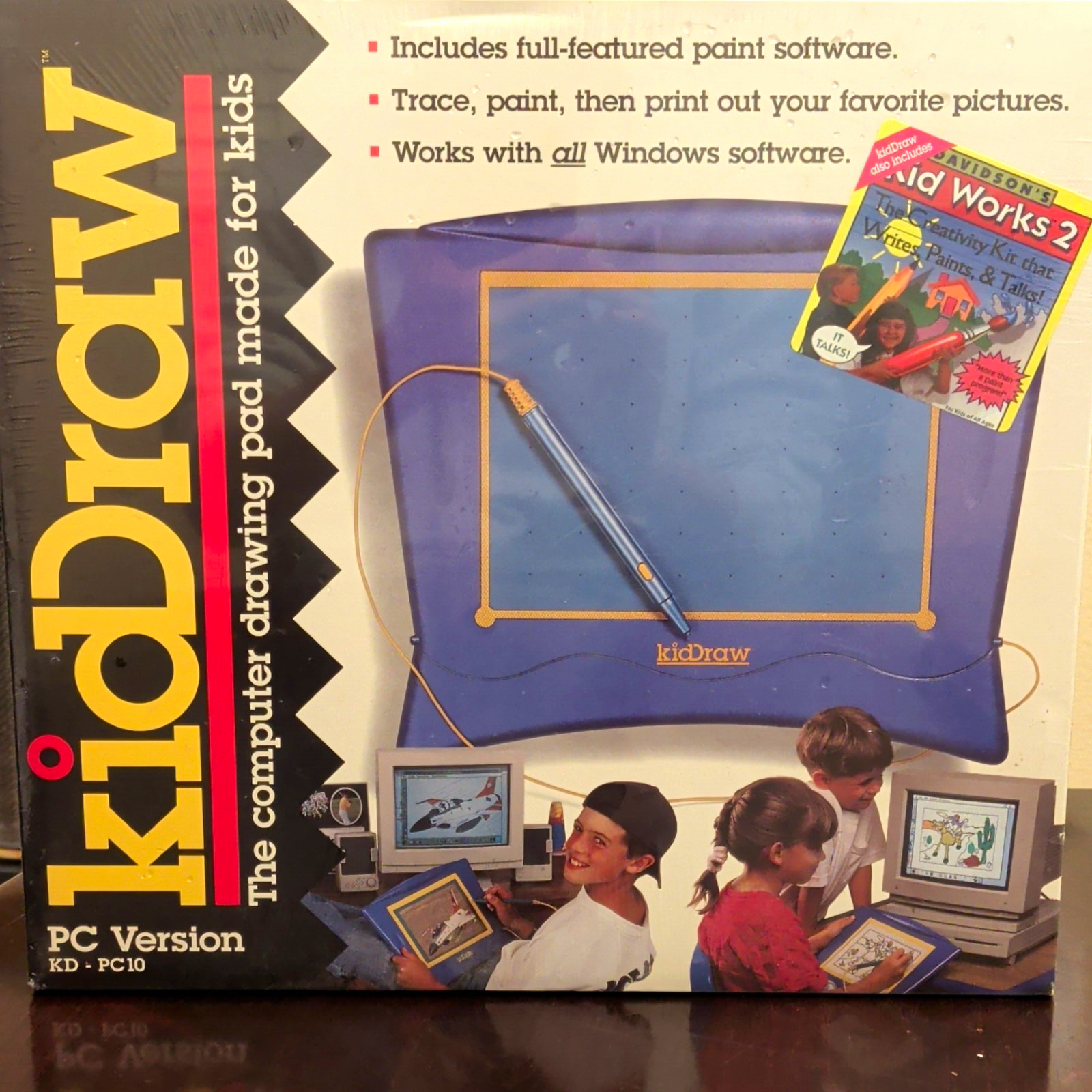 Vintage kidBoard kidDraw PC Drawing Pad - Brand New Unopened