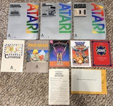 Vintage 1982 Atari 400/800 Home Computer, Gaming Manuals & Game Catalog Lot picture