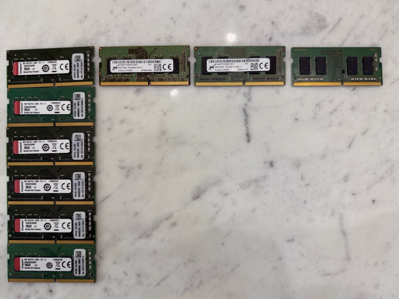 6x Kingston KSM24SES8/8ME 8GB ECC + 3x DDR4 SO-DIMM RAM Lot 6x Kingston KSM24SES8/8ME 8GB ECC + 3x DDR4 SO-DIMM RAM Lot