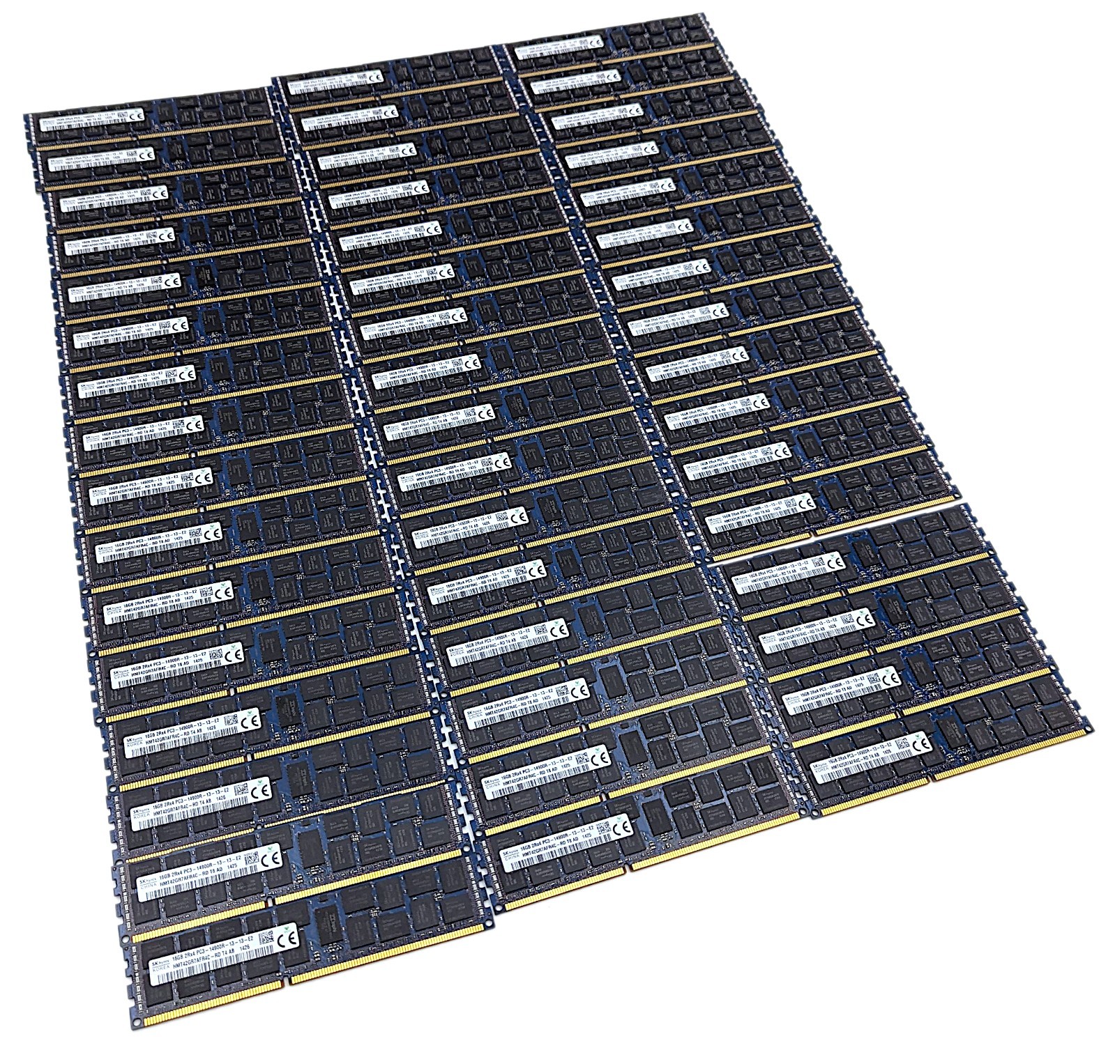 Lot of 48 SK Hynix 16GB 2Rx4 PC3-14900R DDR3 Server ECC REG RAM HMT42GR7AFR4C-RD