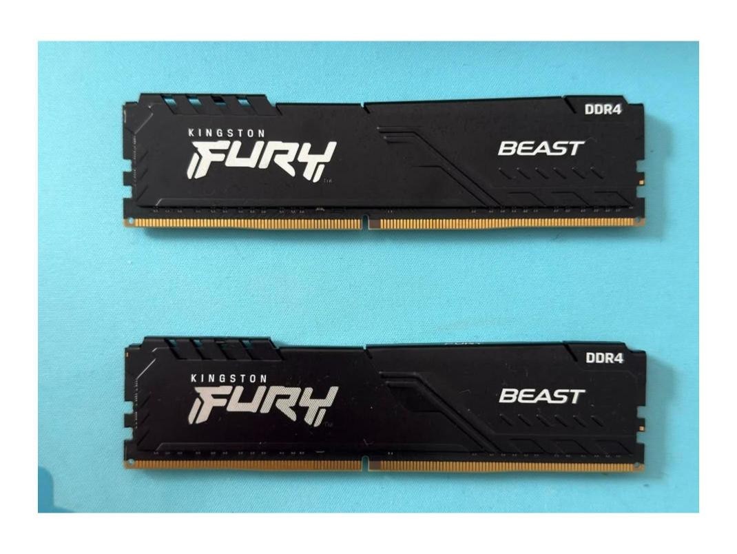 Kingston FURY Beast 16GB (2x8GB) DDR4 3200MHz RAM Kit CL16 Kingston FURY Beast 16GB (2x8GB) DDR4 3200MHz RAM Kit CL16