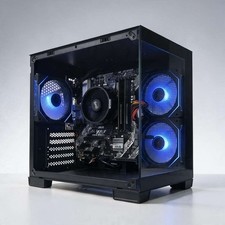 Budget Gaming PC RGB AMD Ryzen 5 2400GE Vega 11 16GB RAM 256GB SSD Win11 WiFi 6 picture