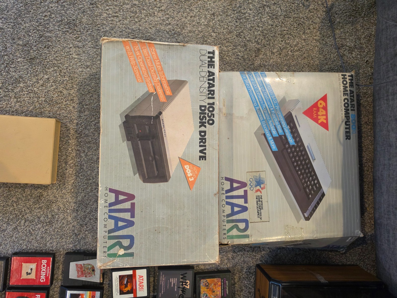 Atari 800XL Computer & 1050 Bundle w/ Games