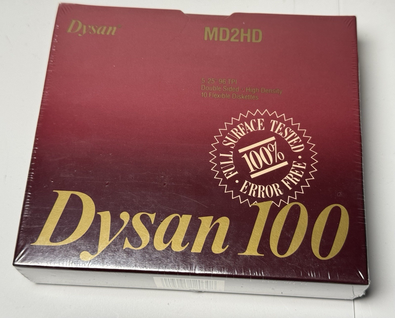 Vintage Dysan 100 MD2HD 5.25” Floppy Disks 10 Pack Sealed Double Sided HD | IBM Vintage Dysan 100 MD2HD 5.25” Floppy Disks 10 Pack Sealed Double Sided HD | IBM