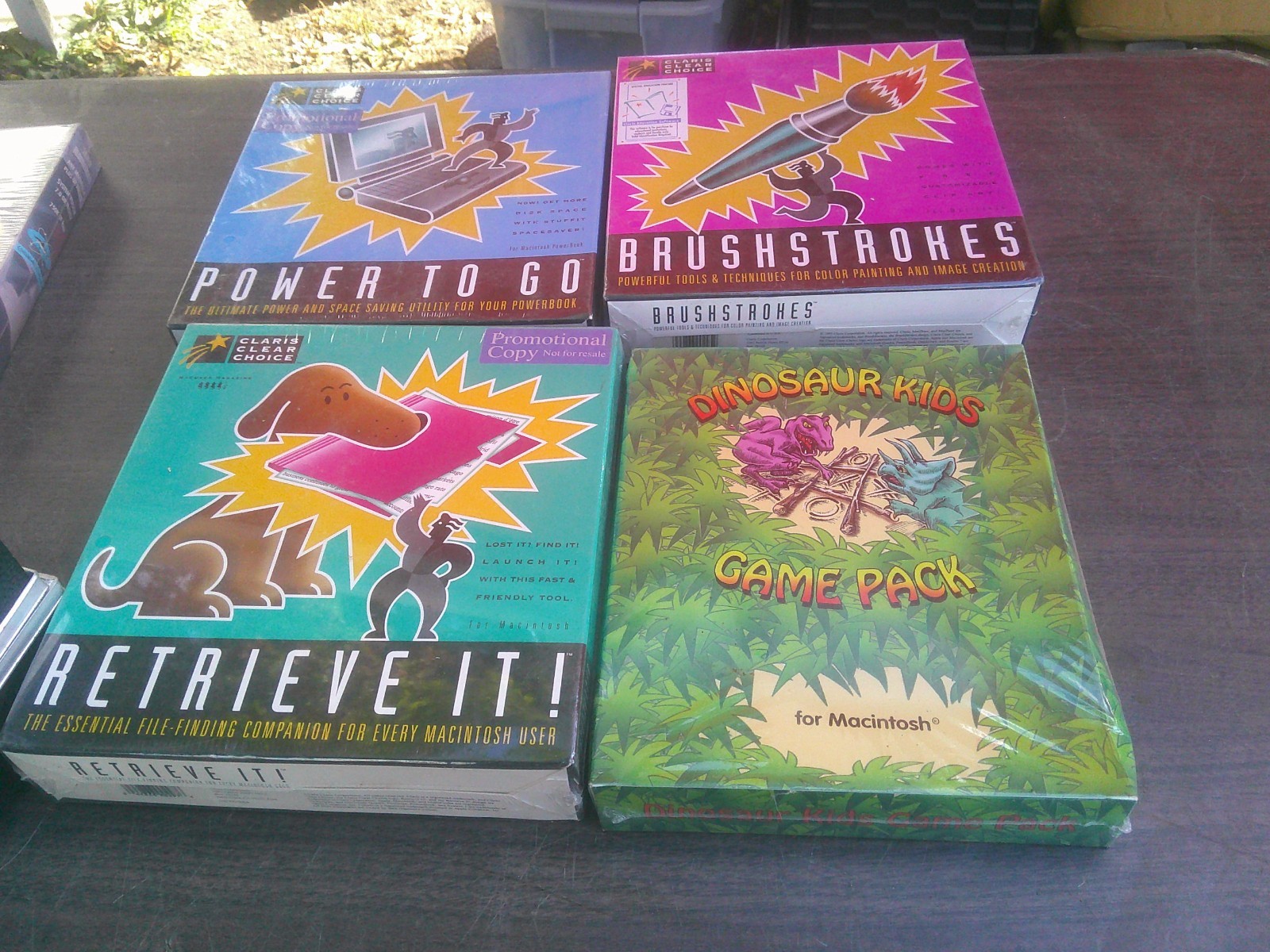 Vintage NEW  Apple Macintosh  Software RETRIEVE IT POWER TO GO BRUSHSTROKES