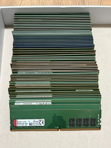 16x 8GB DDR4 Desktop RAM Memory Lot 128GB Total PC4 DIMM Mixed Brands