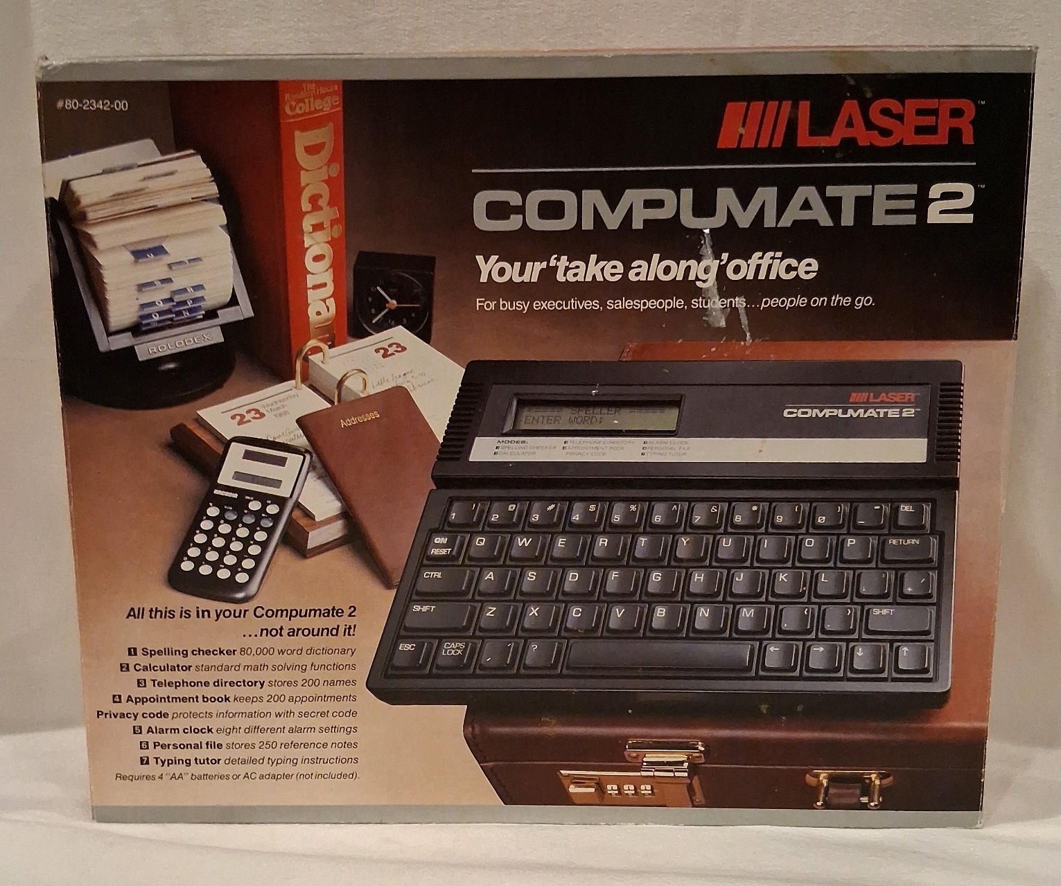 Vintage 1988 LASER Compumate 2 - Your Take Along Office Vintage 1988 LASER Compumate 2 - Your Take Along Office