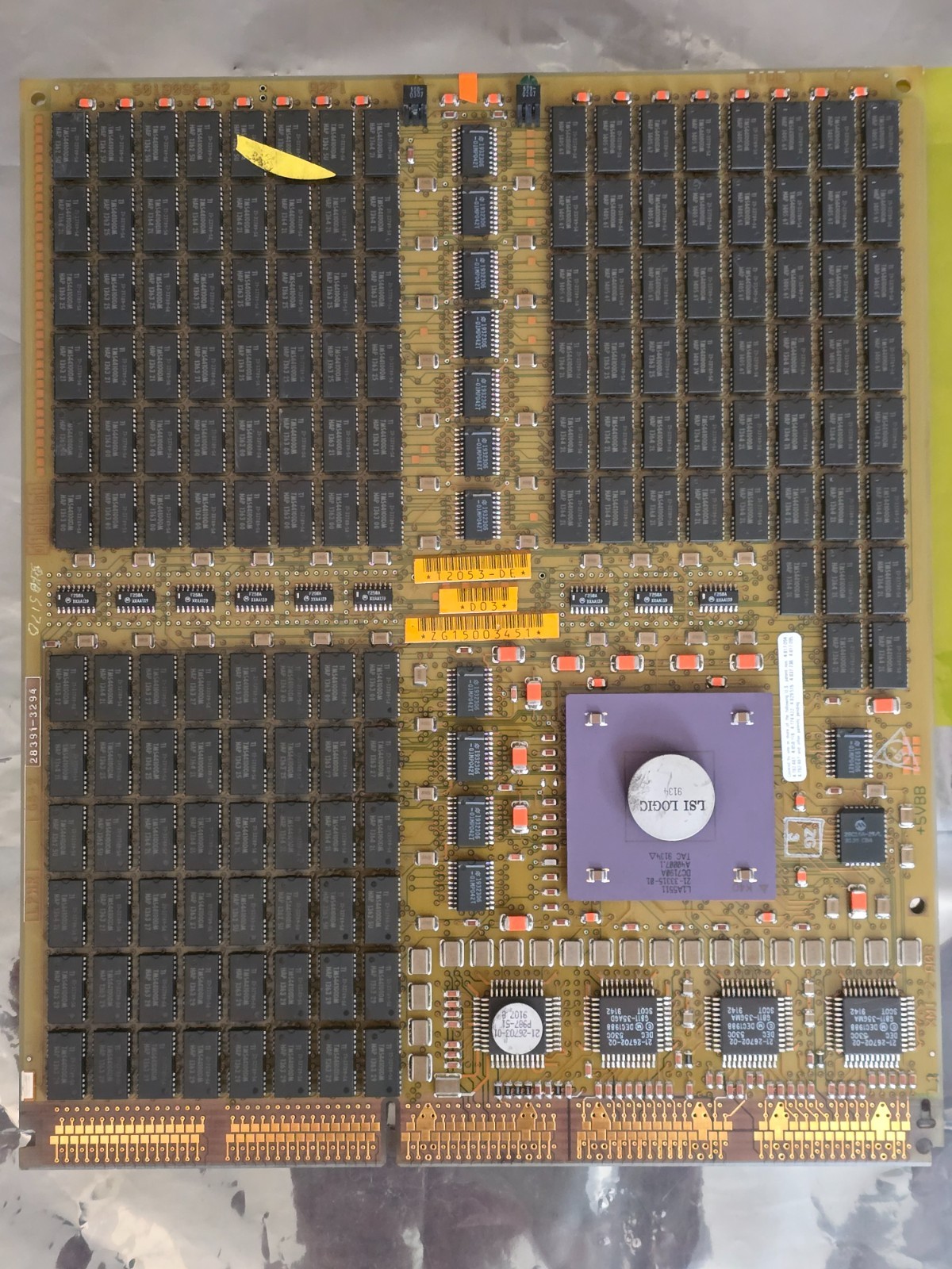DEC T2053-DE MS65A-DA 128MB VAX 6000 Memory Board Gold Scrap Vintage