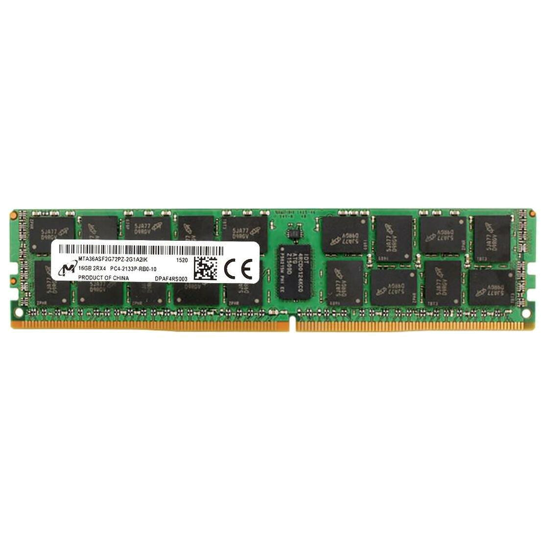 Micron 16GB 2Rx4 PC4-2133P-R DDR4 RDIMM ECC Memory MTA36ASF2G72PZ-2G1A2IK