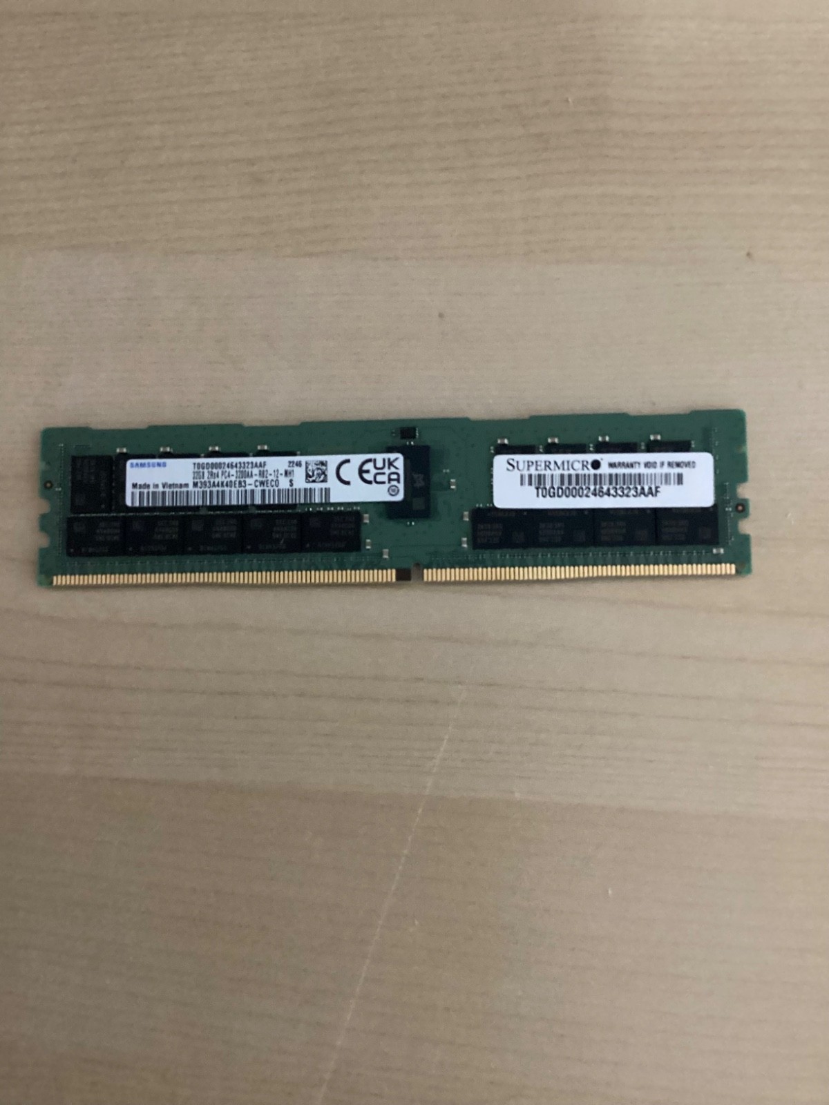 Samsung M393A4G43AB3-CWE 32GB PC4-25600 (DDR4-3200) RDIMM Memory