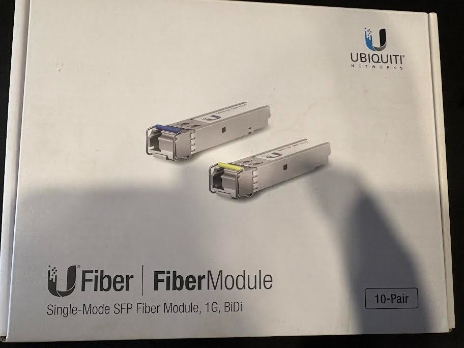 Ubiquiti UF-SM-1G-S 20-Pack box 6 Pair BiDi Single Mode SFP 1G