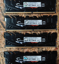 G.Skill Flare X 64GB (4x16GB) DDR4-3200 CL14 Desktop RAM F4-3200C14Q-64GFX AMD picture