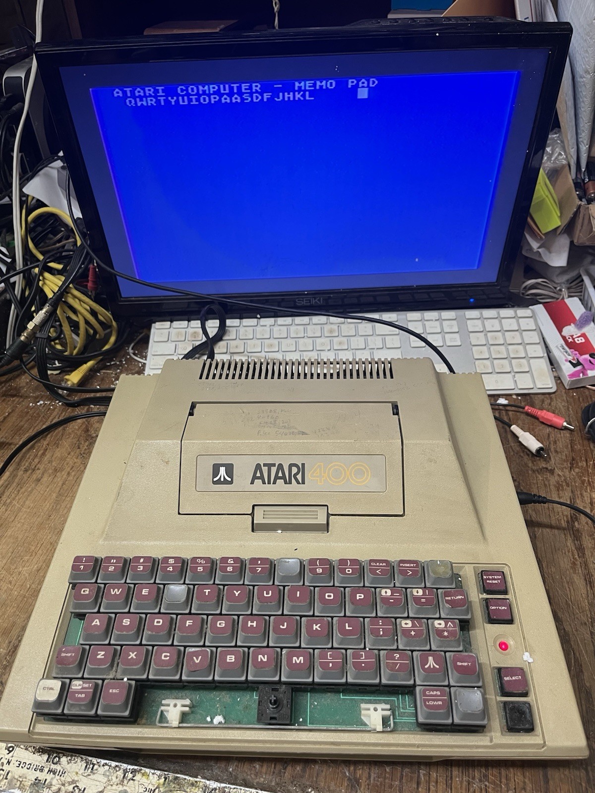 atari 400 Upgraded 48k board & mpp-1100 working & Power Supply atari 400 Upgraded 48k board & mpp-1100 working & Power Supply