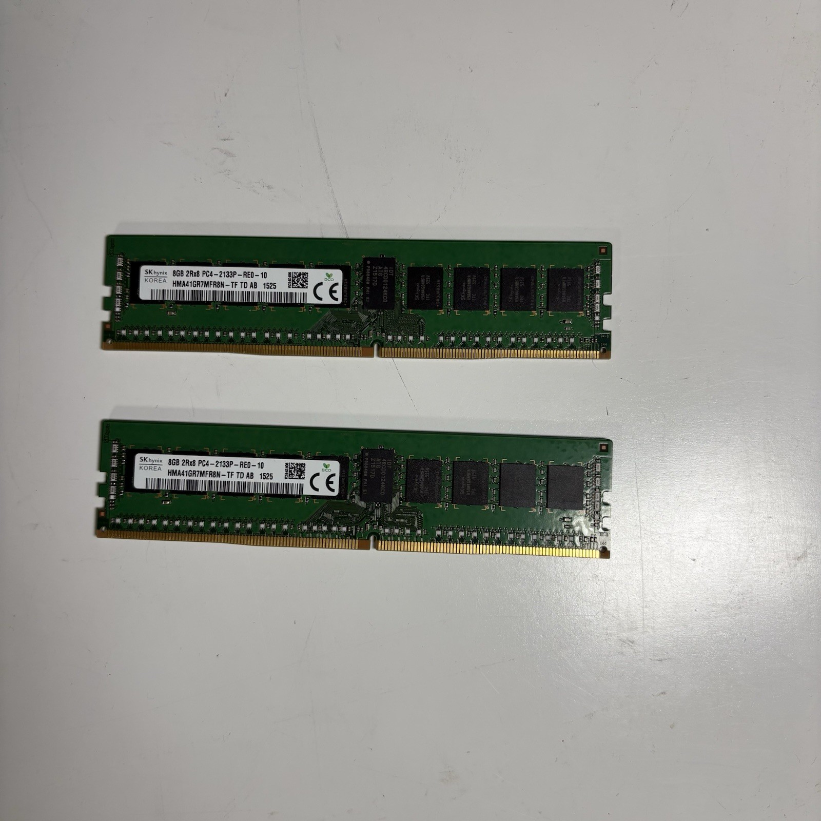 SK hynix 8GB 2Rx8 PC4-2133P-RE0-10 RAM Modules (2x) 16gb ECC RDIMM MEMORY DDR4 SK hynix 8GB 2Rx8 PC4-2133P-RE0-10 RAM Modules (2x) 16gb ECC RDIMM MEMORY DDR4
